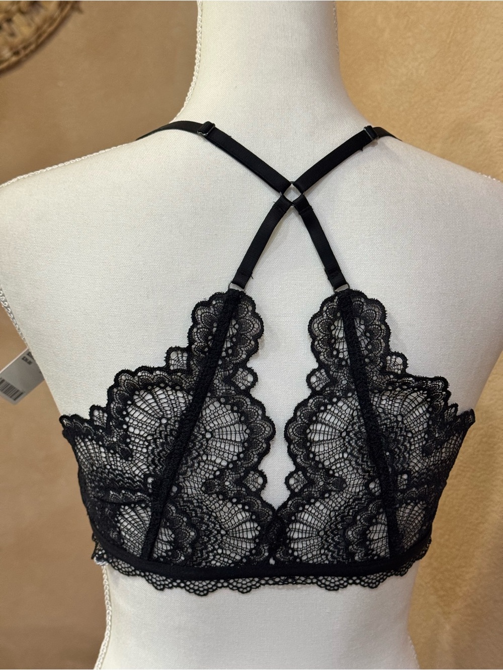 Urban Outfitters Lace Bralette - Black